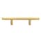 Gliderite Hardware 3 in. Center to Center Satin Gold Solid Steel Bar Pull - 5000-76-SG 5000-76-SG-1 - alternate 1